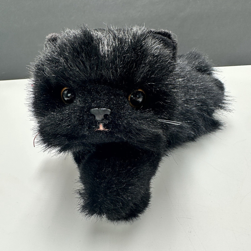 Vintage Ty Classic "Licorice" Beanie Buddy 14” Plush Black Persian Cat 1997 - Picture 4 of 12